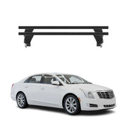 Menabo Barres de toit Transversales pour Cadillac XTS 2013-2019 Alu Noir 2x ABE