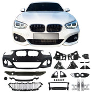 JOM Pare-chocs avant pour BMW Series 1 F20/ F21 LCI 2015-2019 Plastique Noir 1x