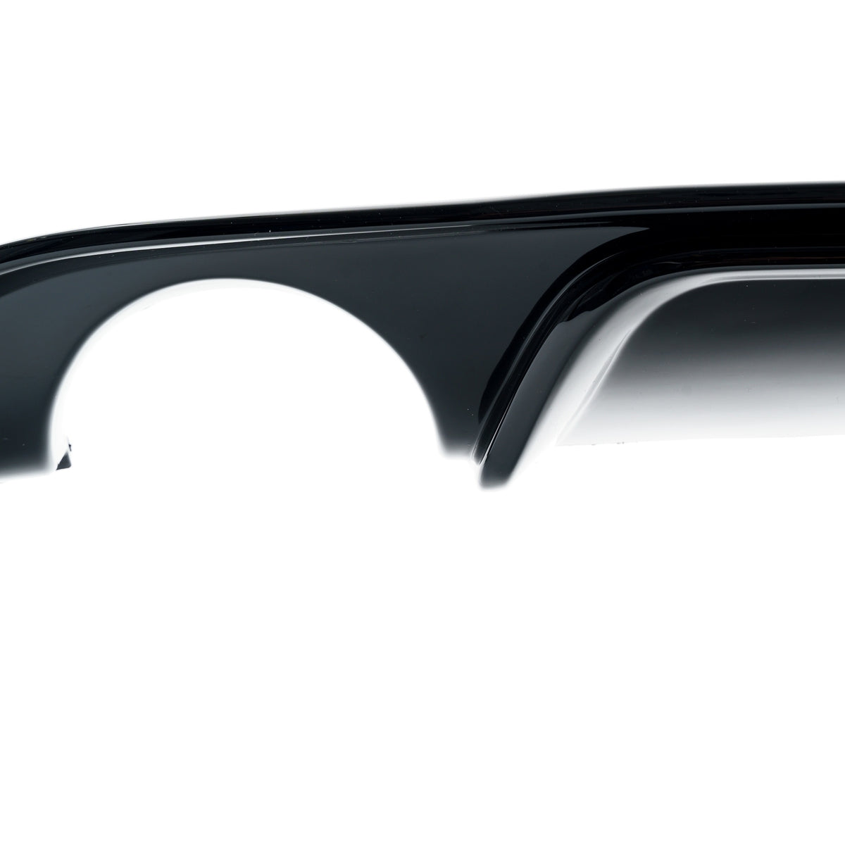 JOM Insert de Pare-choc Arrière pour VW Golf 7 Facelift 2017-2019 Noir Brillant 1-Rohr li/re