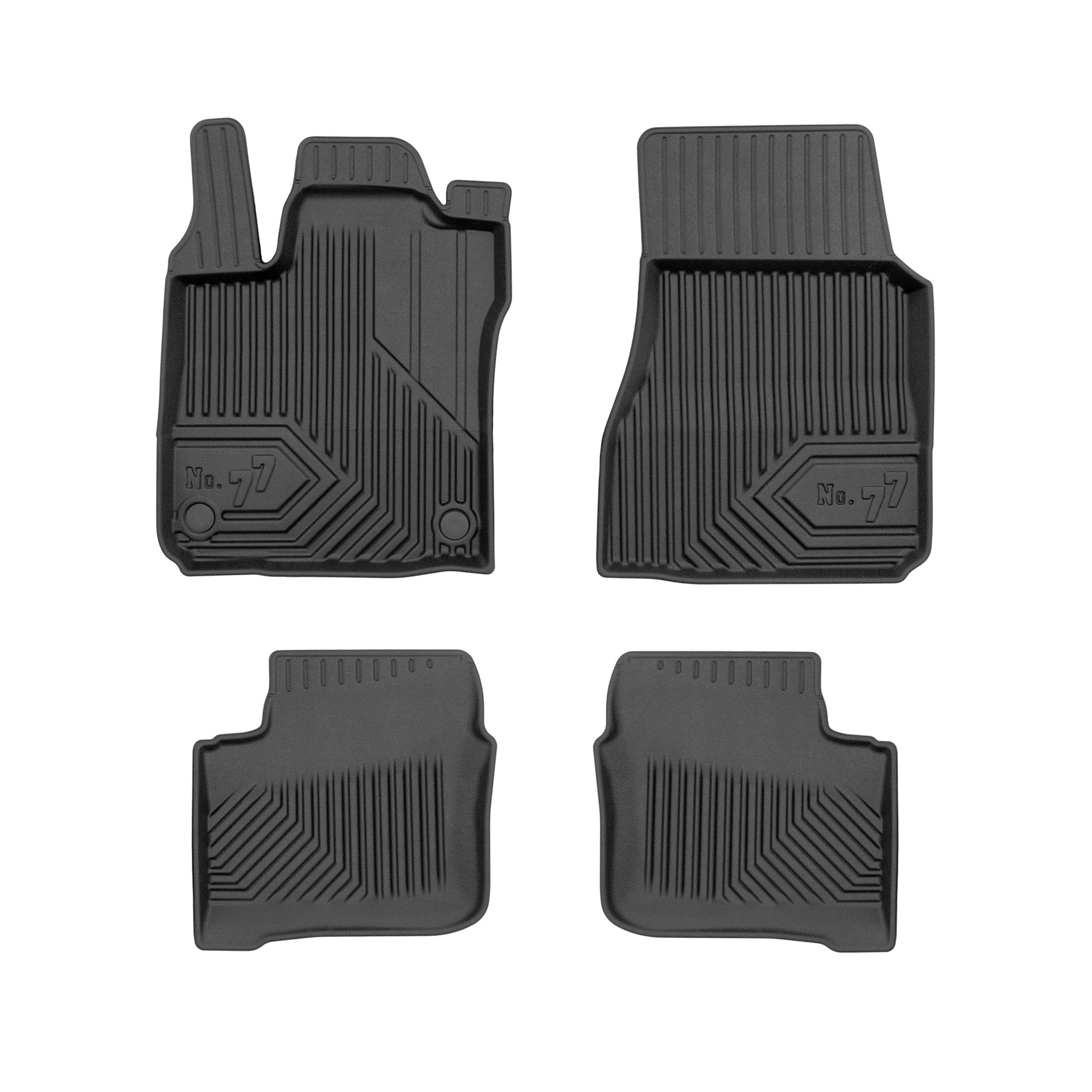 Tapis de Sol de Voiture pour Smart Forfour II 2014-2020 TPE Imperméable 4Pcs