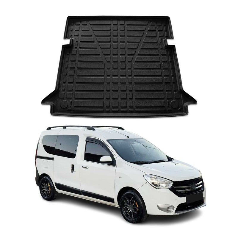 Tapis de Coffre pour Dacia Dokker 2012-2021 en TPE Noir