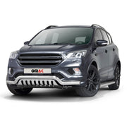 Pare-Buffle Avant Pour Ford Kuga II 2017-2019 Facelift en Acier Inoxy Argent