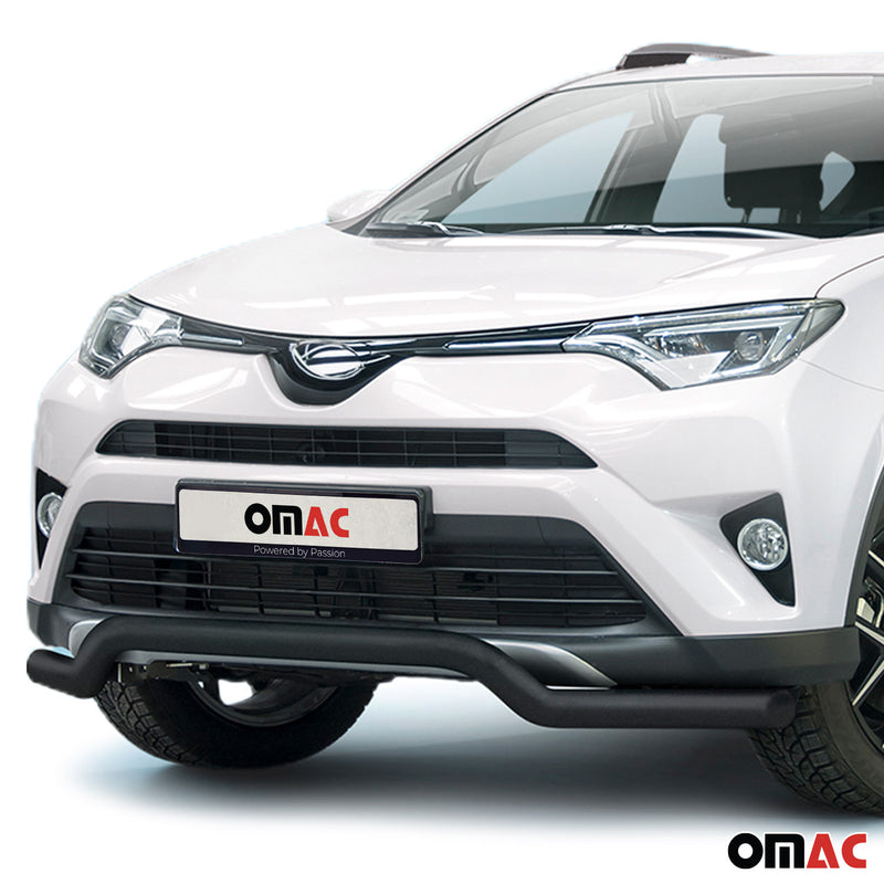 Pare-Buffle Avant Pour Toyota RAV4 2015-2018 Acier Inox Noir