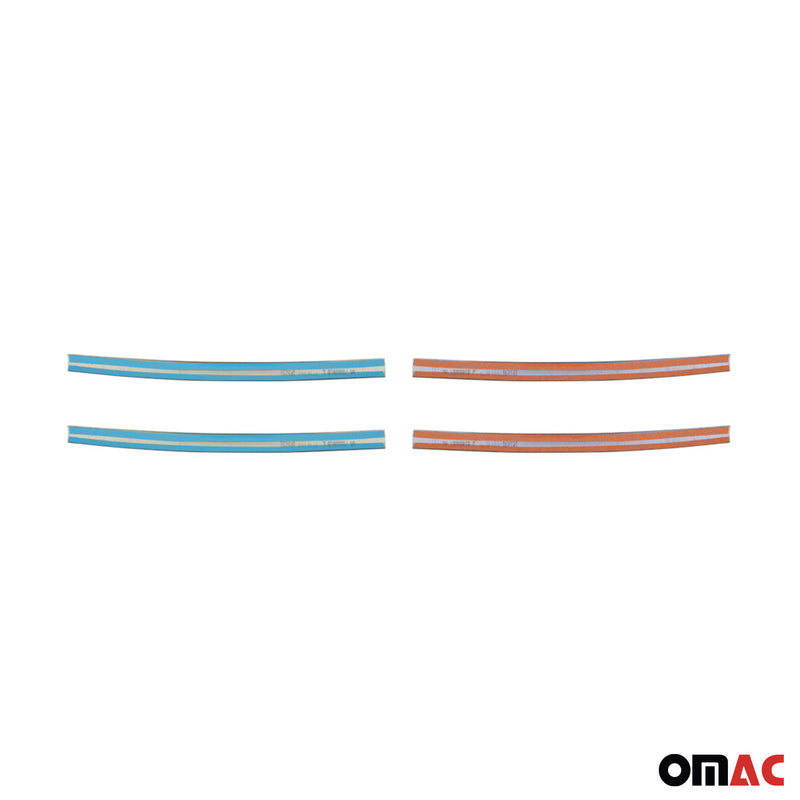 Moulure de Grille de Calandre pour VW T6.1 Transporter 19-24 Acier Chromé 4Pcs