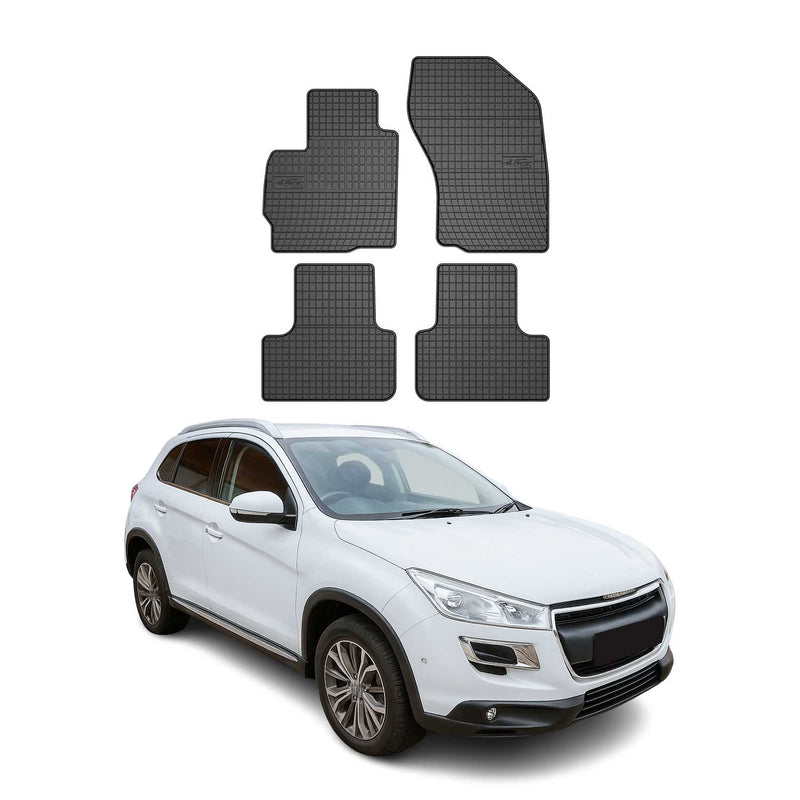 Tapis de Sol pour Peugeot 4008 2012-2017 OMAC Noir Caoutchouc