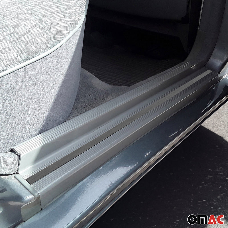 Couverture de Seuil de porte pour Mercedes W201 1982-1993 inox chromé Brossé 4x