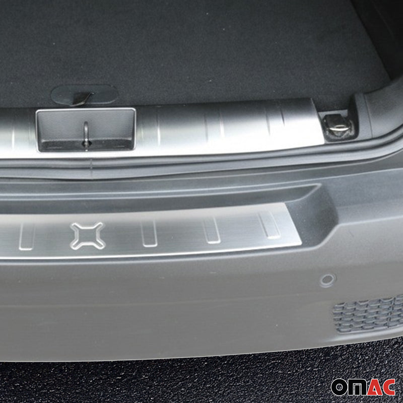 Kit Protection de Pare-Chocs arrière pour Jeep Renegade 2014-24 Brossé inox 2Pcs