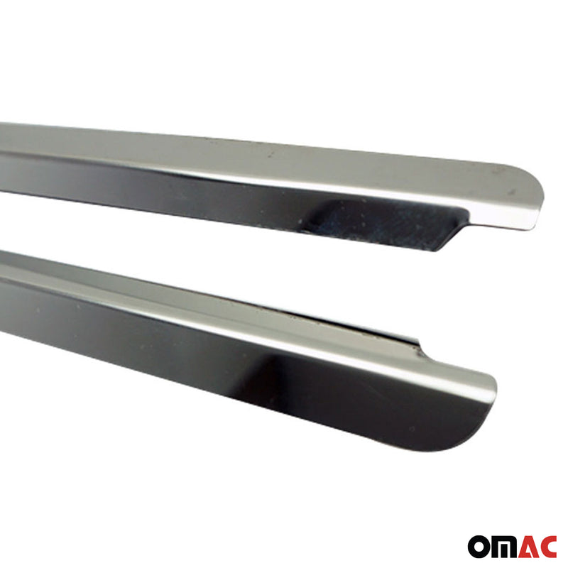 Baguettes pour contour latérales pour VW Caddy 2015-2020 en acier inox chrome