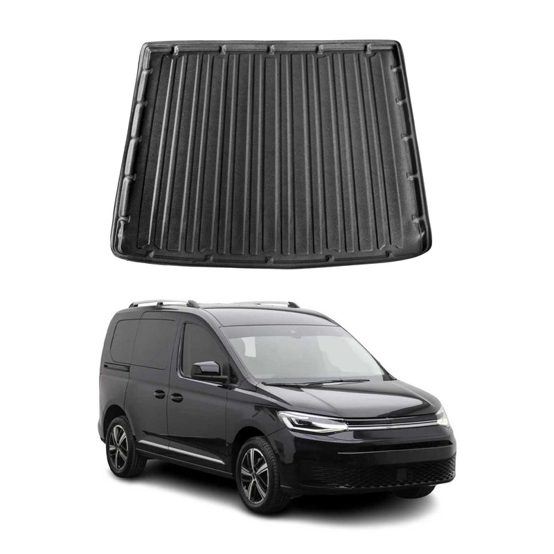 Tapis de Coffre pour VW Caddy V 2020-2022 en TPE Noir