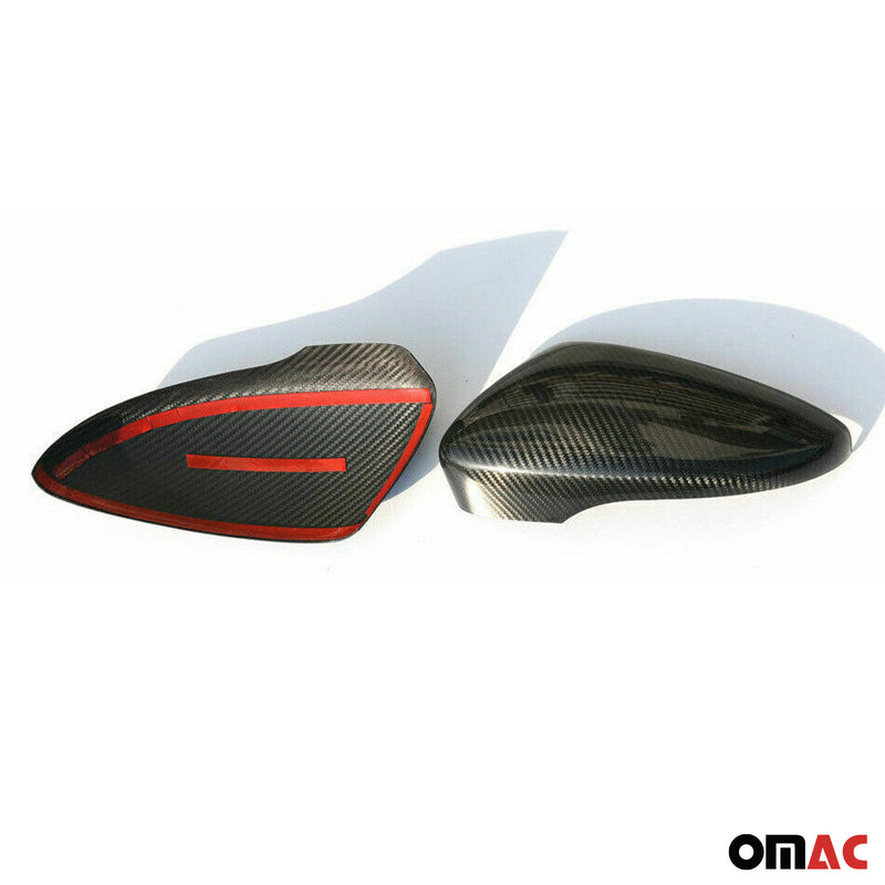 Coques de Rétroviseurs pour VW Scirocco 2008-2017 en Carbone Noir