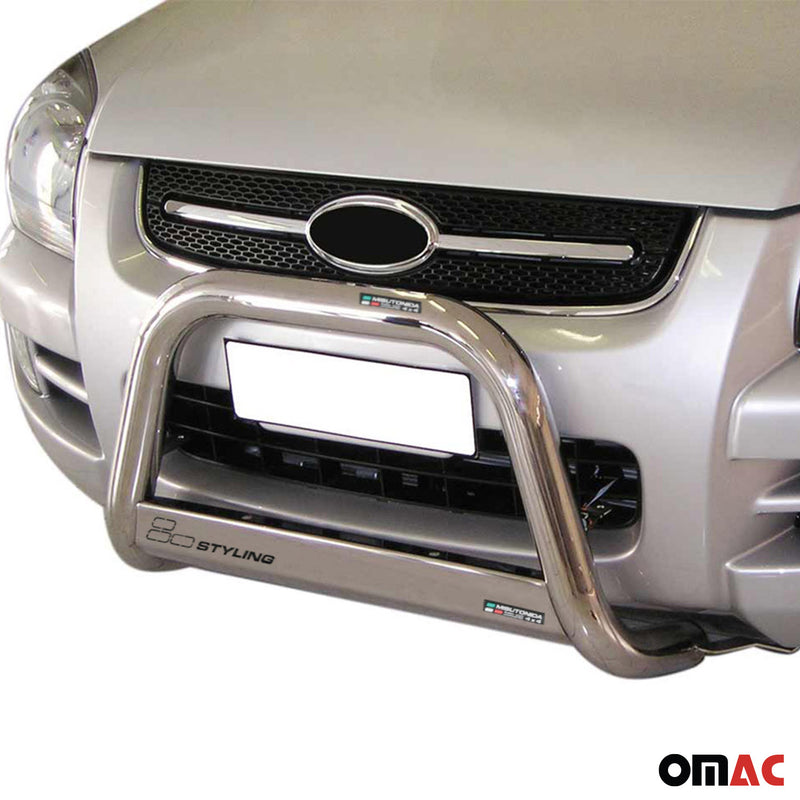 Pare-buffle Avant pour Kia Sportage 2004-2008 63 mm en Acier Gris