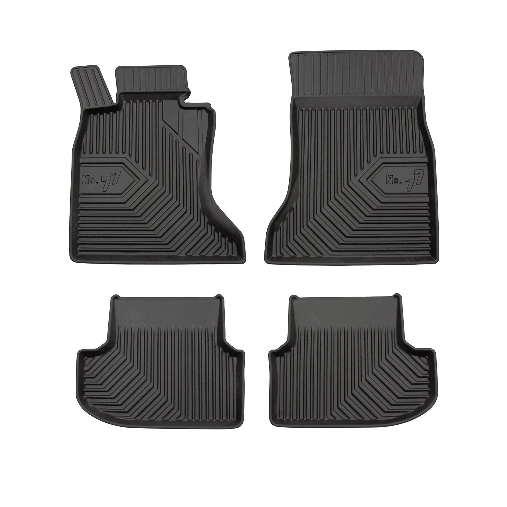 Tapis de Sol de Voiture pour BMW Série 5 F10 F11 2013-17 FL xDrive TPE Noir 4Pcs