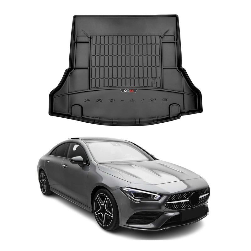 Tapis de Coffre pour Mercedes Classe CLA C118 2019-2025 TPE Noir