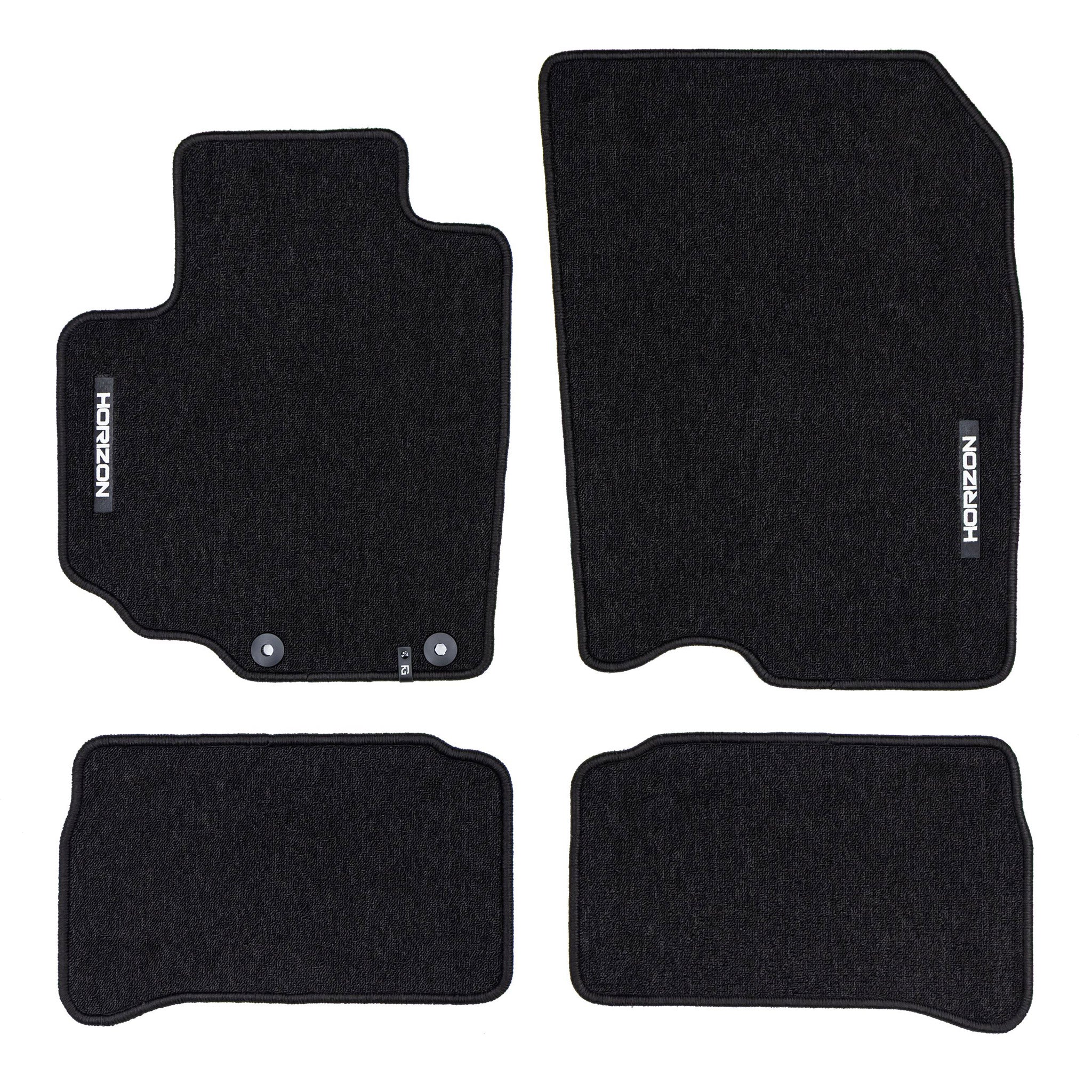 Tapis de Sol de Voiture pour Opel Agila B 2008-2014 Velours Imperméable 4Pcs