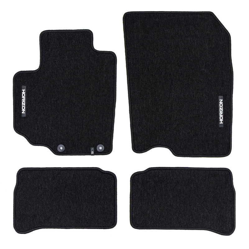 Tapis de Sol de Voiture pour Opel Agila B 2008-2014 Velours Imperméable 4Pcs