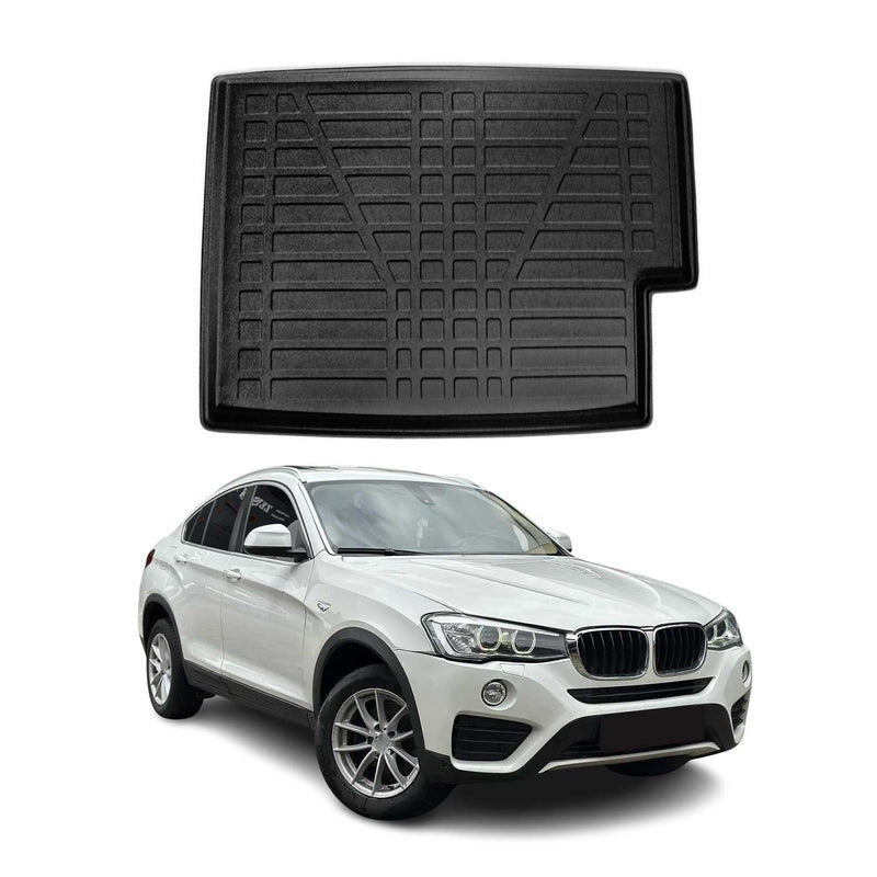 Tapis de coffre pour BMW X4 F26 2014-2018 caoutchouc TPE Noir