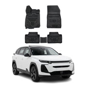 Tapis de sol pour Citroen E-C5 Aircross 2025-2027 Noir 3D en Caoutchouc TPE 4Pcs