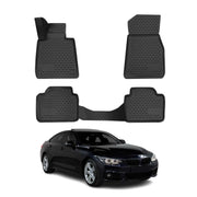 OMAC Tapis de sol pour BMW Série 4 Coupe Grand Coupe F32 F36 2013-2021 Noir 4x
