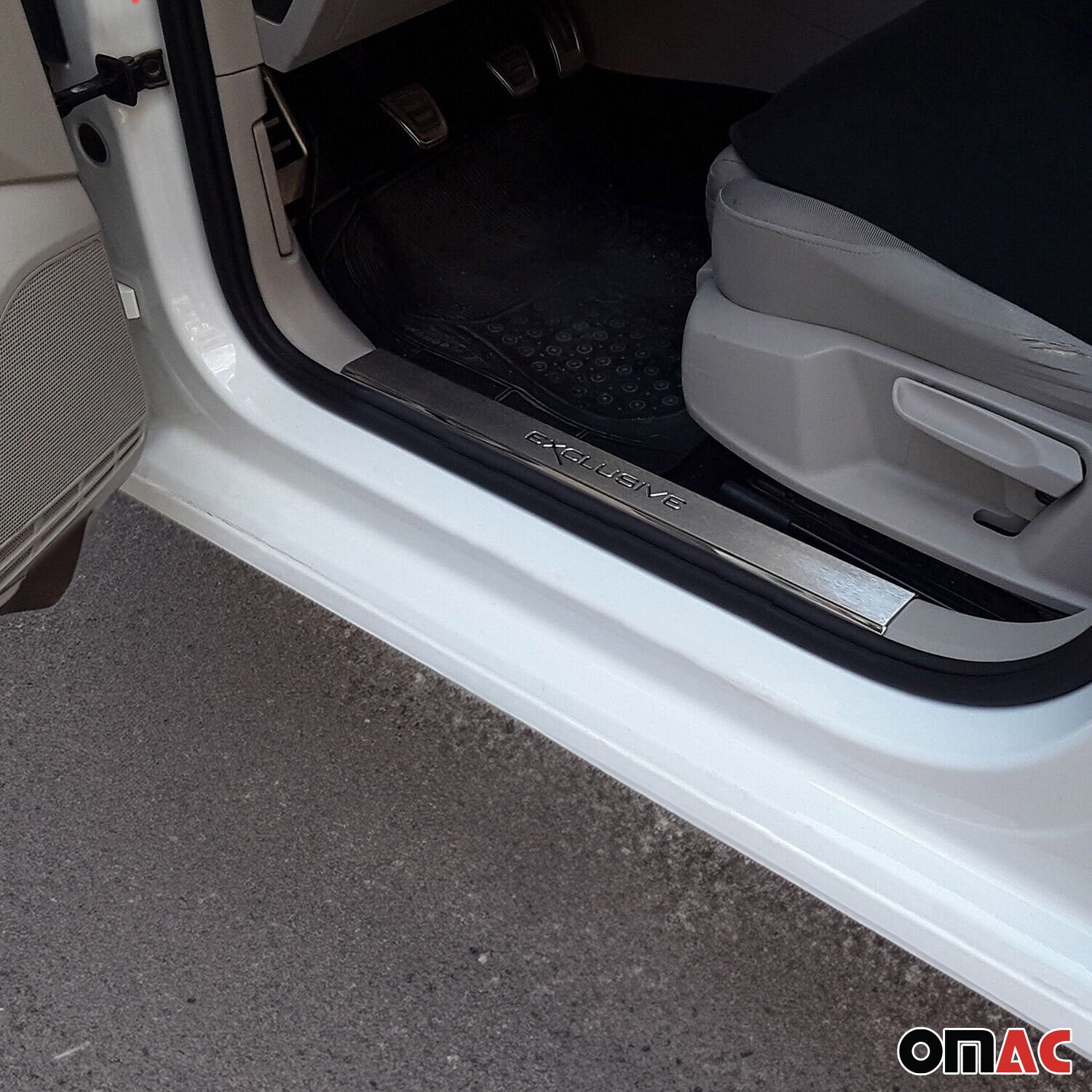 Couverture de Seuil de porte pour VW Golf V VI VII 2003-2019 inox chromé 2Pcs