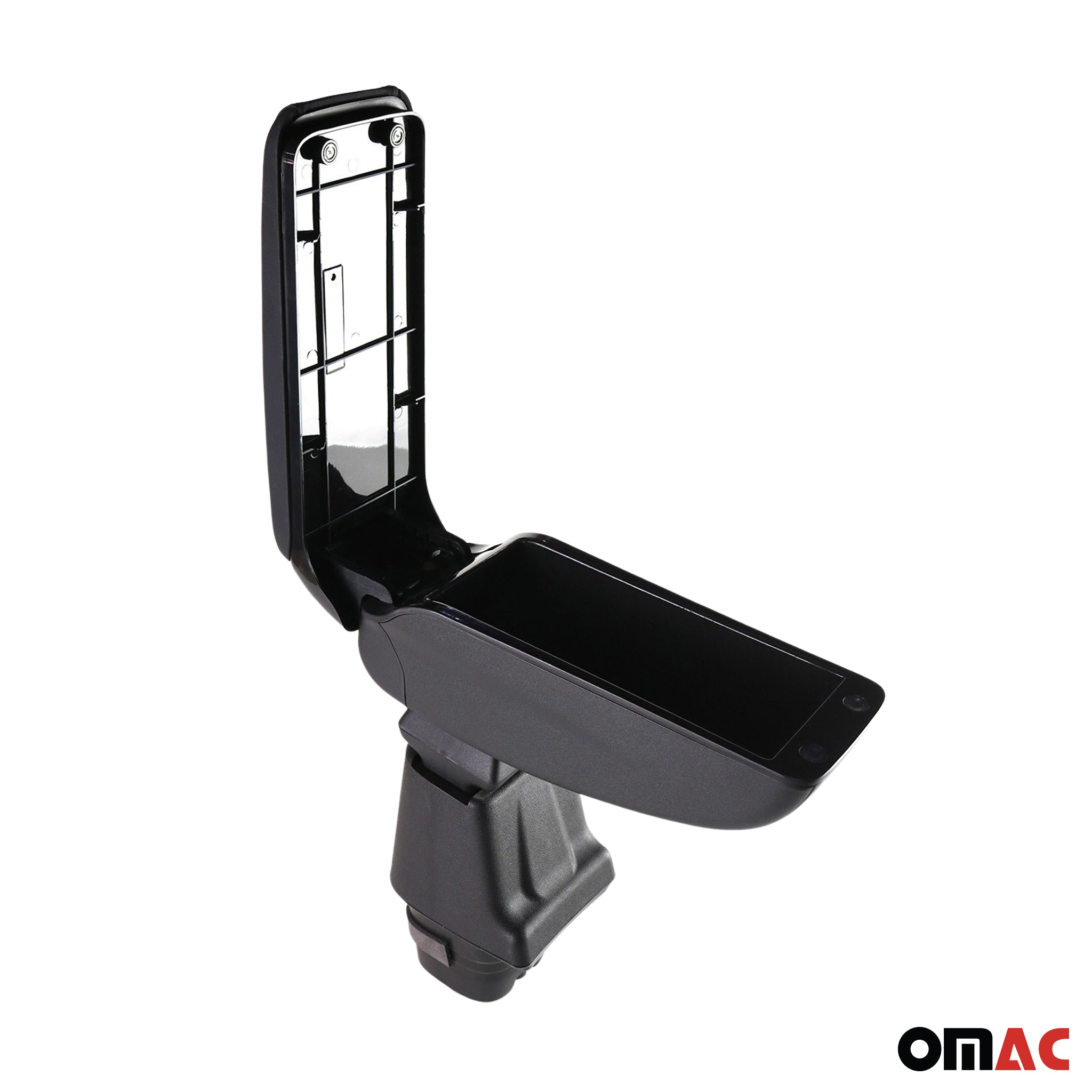 Accoudoir pour Fiat Fiorino 2008-2015 / Qubo 2008-2015 Vinyl Abs Noir Coulissant