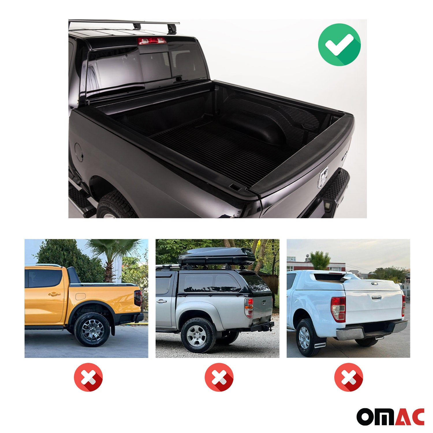Menabo Barre-Traverse de Toit Porte-bagages pour Toyota Hilux Alu