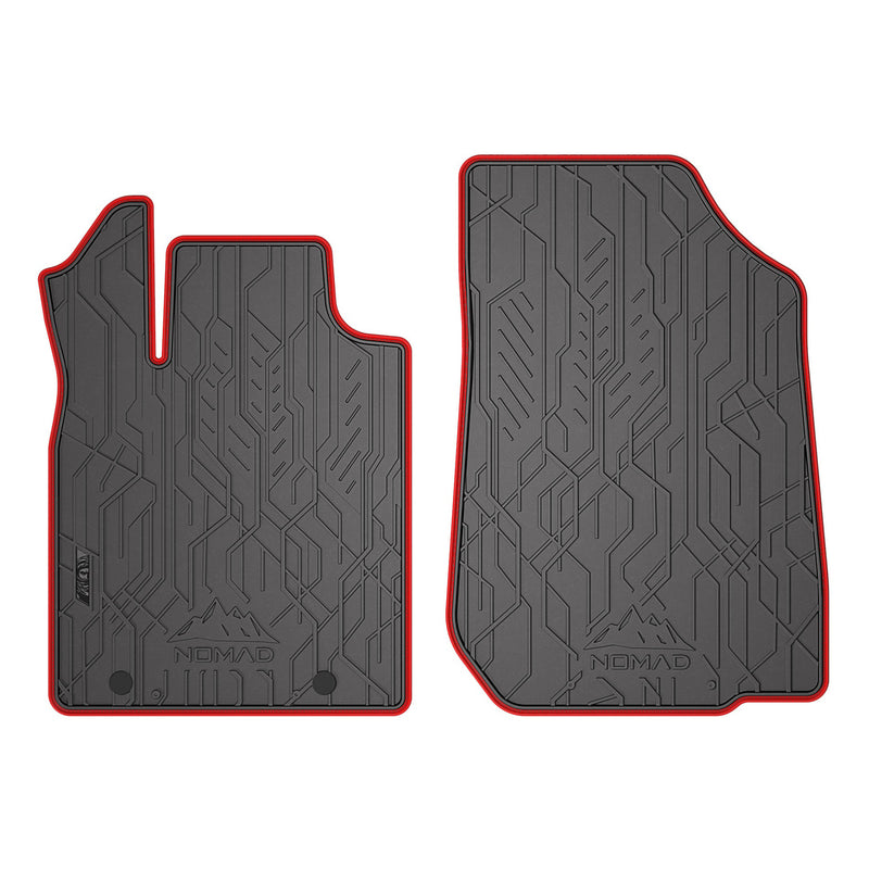 Tapis de sol pour Dacia Duster I 2010-2013 Pre-FL Caoutchouc Noir-Rogue 2Pcs