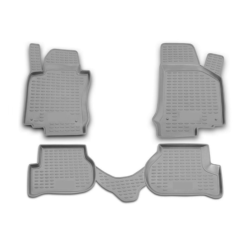 Tapis de sol pour VW Golf 2007-2009 Avant en caoutchouc TPE 3D Gris 4Pcs