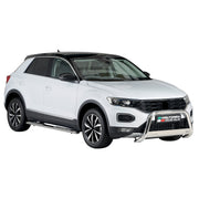 Marchepieds Latéraux pour VW T-Roc 2017-2025 Acier Inoxydable Argent