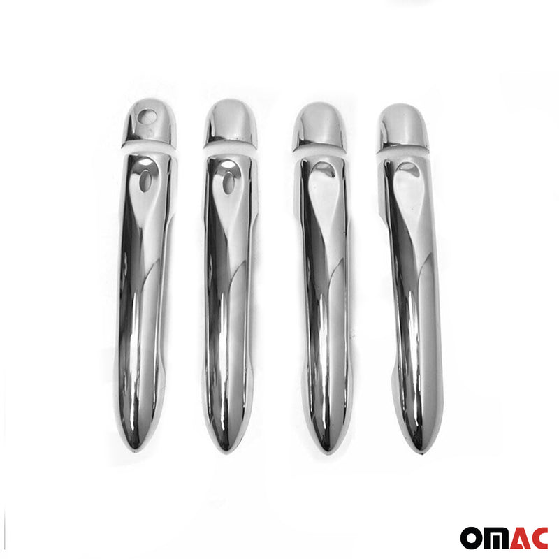Couverture de poignée de porte pour Renault Captur 2013-2025 Acier Sans clé 8Pcs