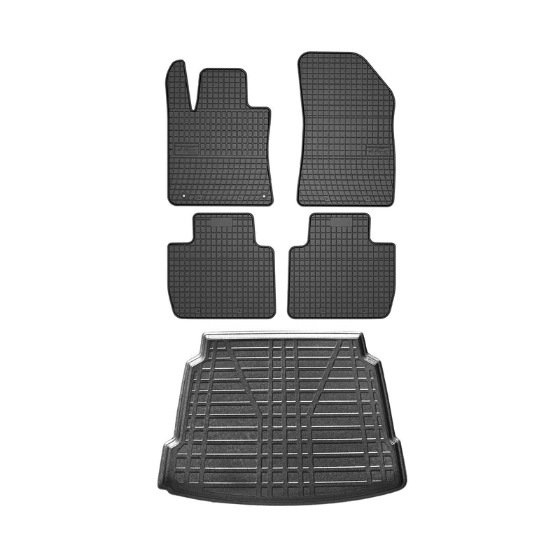 Kit Tapis de sol et coffre pour Peugeot 508 2018-2024 Berline TPE Noir