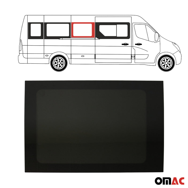 Vitre de Porte pour Opel Movano 2010-2023 Porte coulissante Droit L3 L4