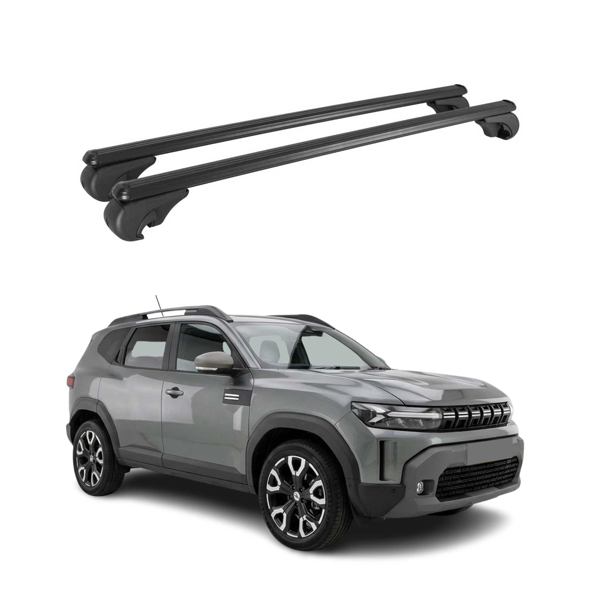 Barres de toit Transversales pour Chevrolet Tahoe 2000-2006 Aluminium Noir