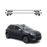 Barres de toit pour Dacia Sandero Stepway 2013-2020 90kg Aluminium Gris 2x