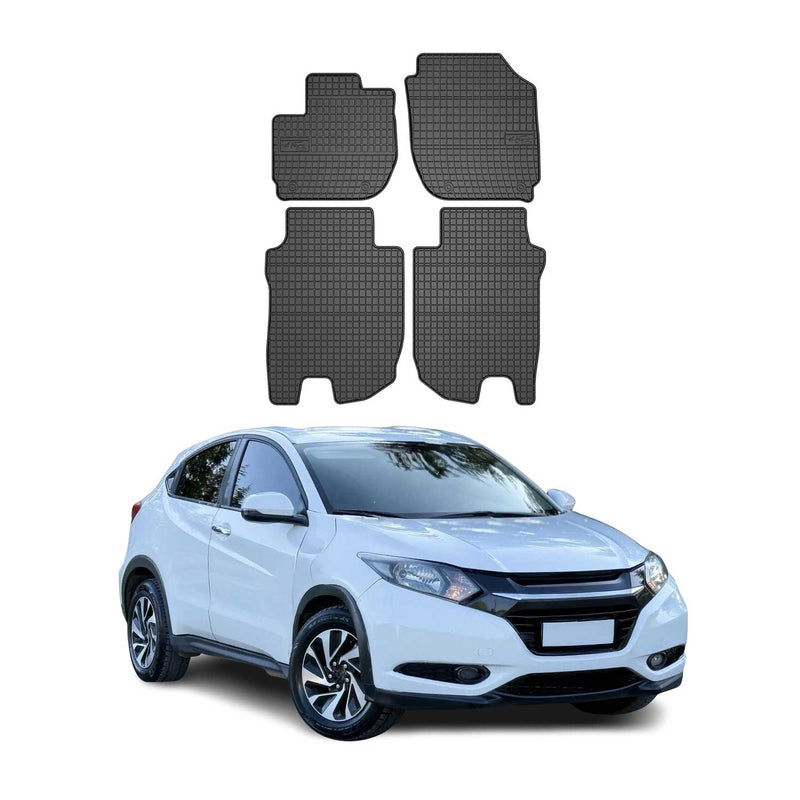 Tapis de Sol pour Honda HR-V 2013-2021 Caoutchouc Noir