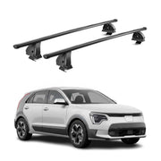 Barres de toit transversales acier pour Kia Niro II 2022-2026 TÜV 75 kg Noir 2x