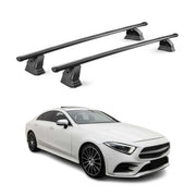 Barres de toit transversales acier pour Mercedes CLS C219 2004-2010 TÜV Noir 2x