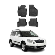 Tapis de Sol pour Skoda Yeti 2009-2017 Caoutchouc TPE Noir