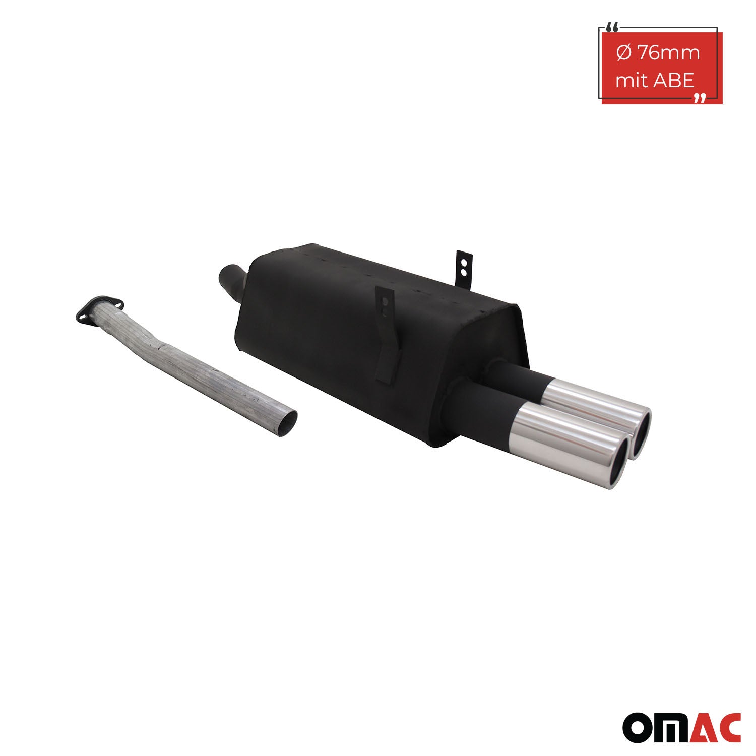 Échappement arrière sport Novus pour BMW Série 3 E36 320 / 323 2x76mm avec ABE