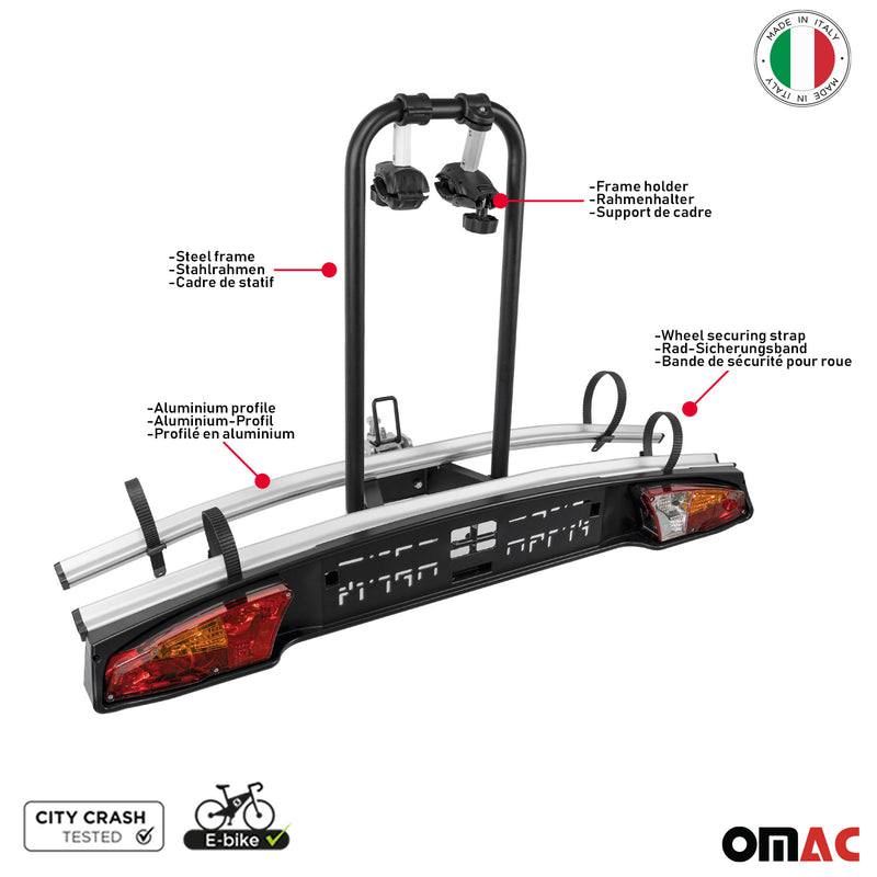 Menabo Merak Q Porte-Velos sur Attelage - pour 2 Velos