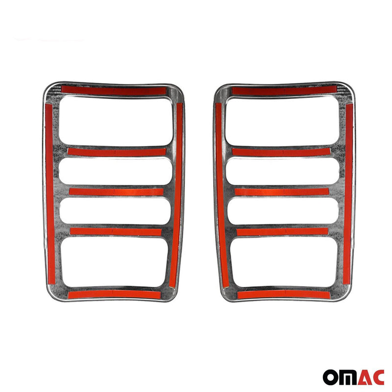 Cadre de Feu Stop Arrière pour VW Caddy 2003-2014 acier inox 2 Pcs