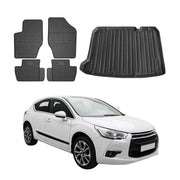Kit Tapis de sol et coffre pour Citroen DS4 2011-2015 TPE Noir