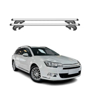 Barres de toit pour Citroen C5 Mk2 Tourer 2007-2017 90kg Aluminium Gris 2x