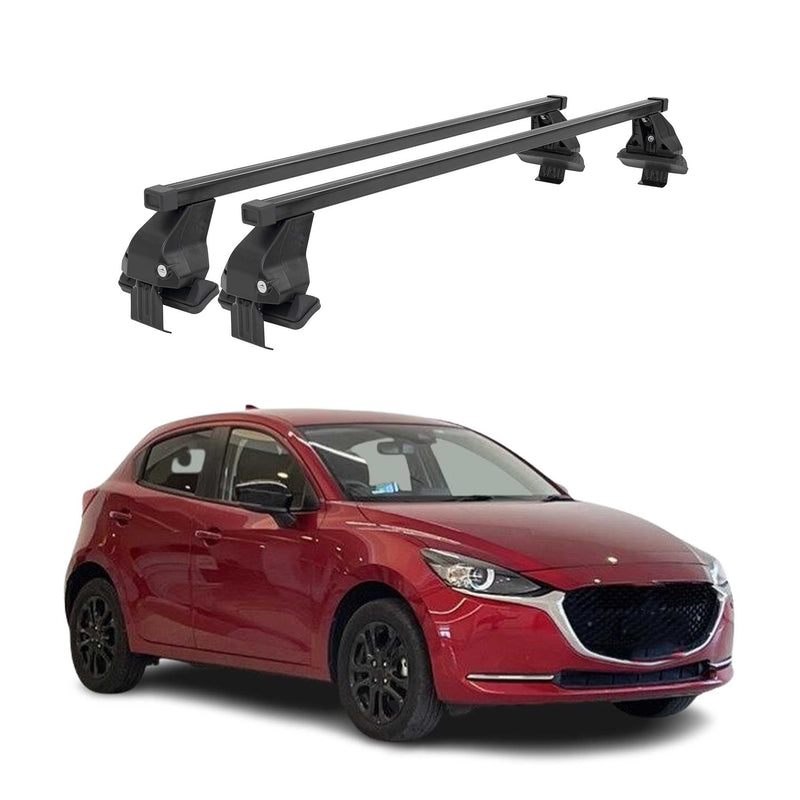 Barres Transversales Menabo pour Mazda 2 2014-2020 Noir