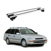 Barres de toit Transversales pour Toyota Corolla mk7 Break 1992-1997 TÜV Gris 2x