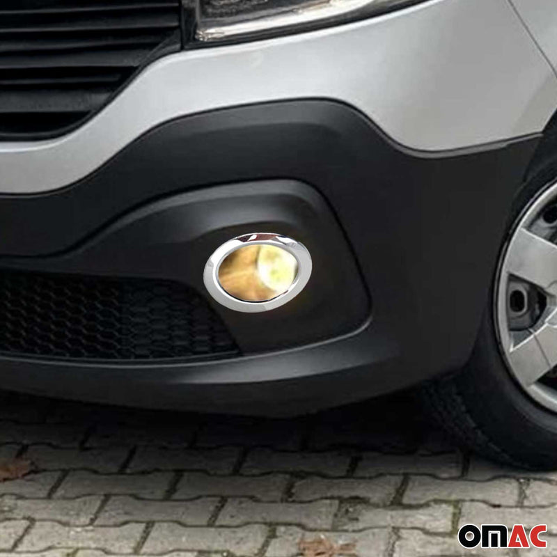 Cadres de Phare Avant - pour Renault Trafic III 2014-2023 inoxy chromé