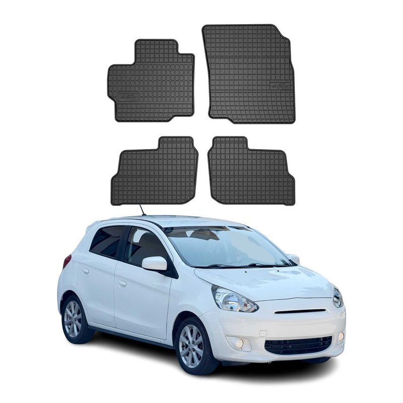 Tapis de Sol pour Mitsubishi Space Star 2012-2016 Caoutchouc Noir