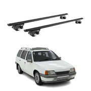 Barres de toit transversales pour Opel Kadett E Break 1985-1993 Alu Noir ABE