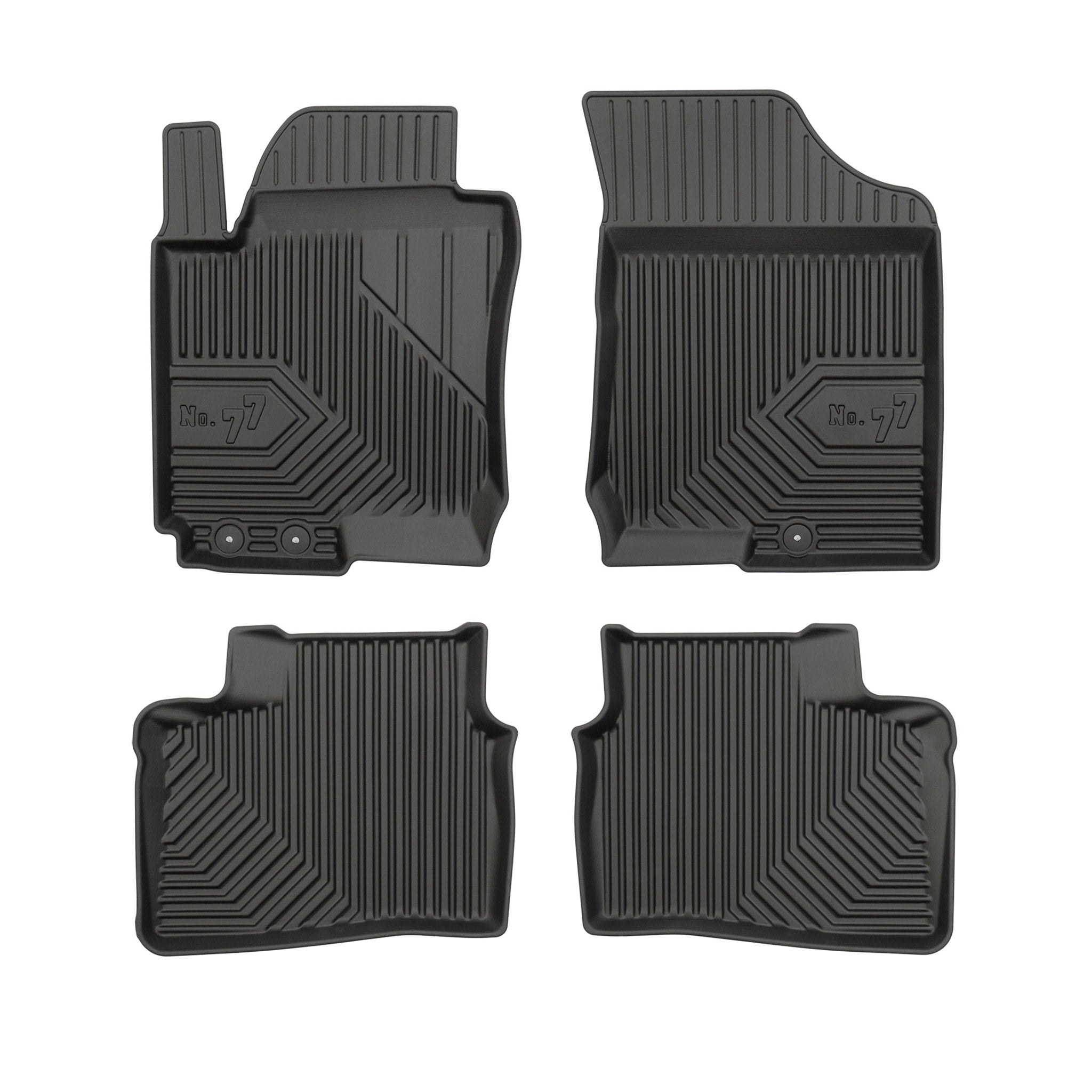 Tapis de Sol de Voiture pour Hyundai i30 I HB 2007-2012 TPE Imperméable 4Pcs
