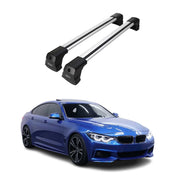 Barres de toit transversales pour BMW Série 4 F36 Gran Coupé 2014-2021 Alu Gris