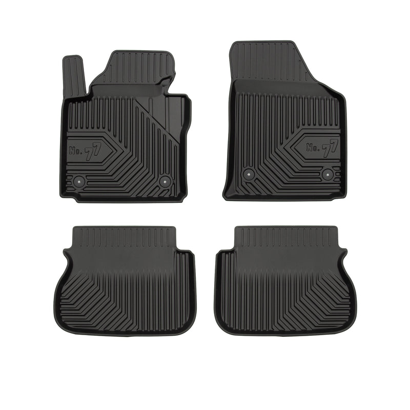 Tapis de Sol de Voiture pour VW Caddy III 2003-2020 TPE Antidérapant Noir 4Pcs